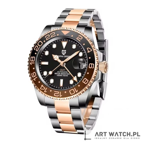 Zegarek automatyczny Pagani Design 1662 | Coffee 10 Bar Szafir