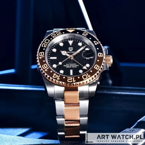 Zegarek automatyczny Pagani Design 1662 | Coffee 10 Bar Szafir