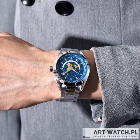 Zegarek automatyczny Pagani Design 1788 | Niebieski 10 Bar Szafir