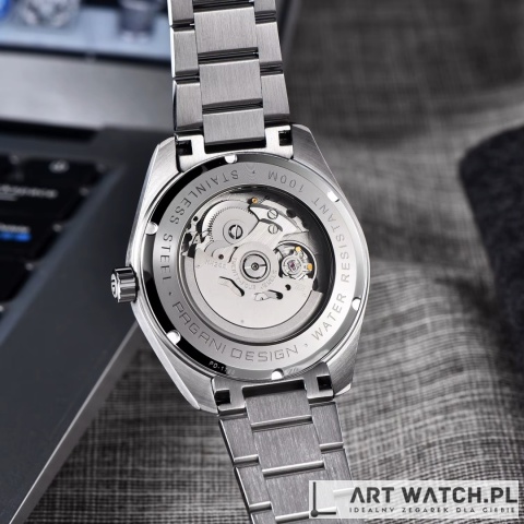 Zegarek automatyczny Pagani Design 1788 | Niebieski 10 Bar Szafir