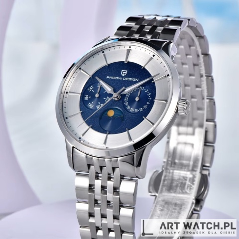 Zegarek kwarcwy Pagani Design 1795 Jubilee | Niebieski 10 Bar Szafir