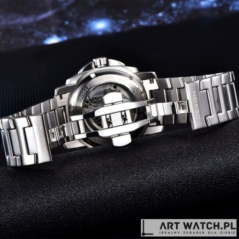 Zegarek automatyczny Pagani Design 1820 Bransoleta | Zielony 10 Bar Szafir