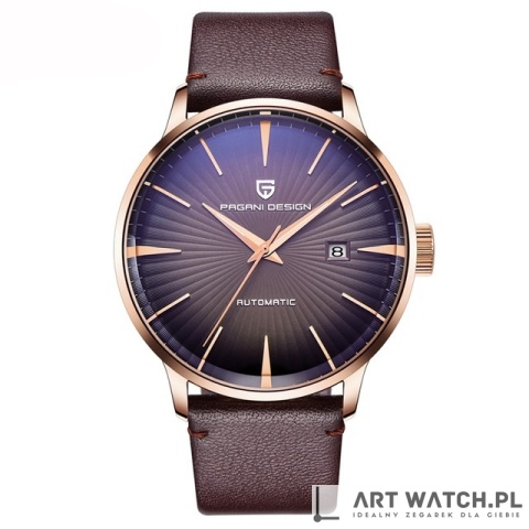 Zegarek automatyczny Pagani Design 2770 | Brązowy 3 Bar