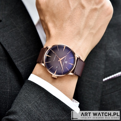 Zegarek automatyczny Pagani Design 2770 | Brązowy 3 Bar