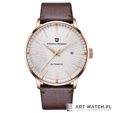 Zegarek automatyczny Pagani Design 2770 | Biały 3 Bar