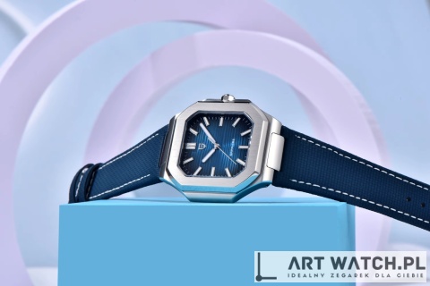 Zegarek automatyczny Pagani Design YS019 | Niebieski Patek 5 Bar Szafir