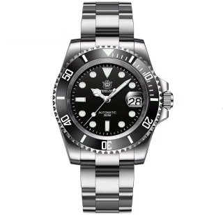 Zegarek automatyczny Steeldive 1953 | Czarny 30 Bar Szafir