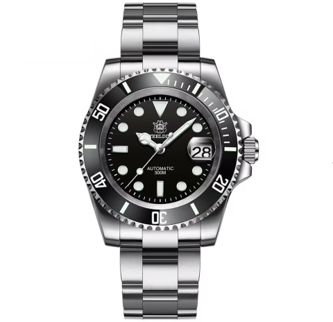 Zegarek automatyczny Steeldive 1953 | Czarny 30 Bar Szafir