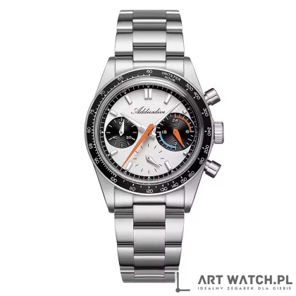 Zegarek kwarcowy Addiesdive 2539 | Biały 10 Bar VK63