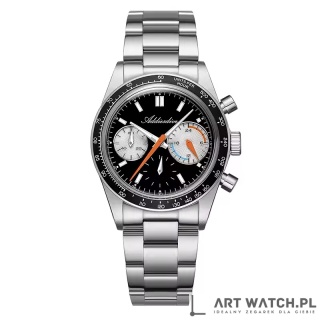 Zegarek kwarcowy Addiesdive 2539 | Czarny 10 Bar VK63