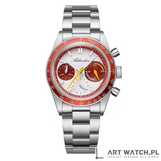 Zegarek kwarcowy Addiesdive 2539 | Czerwony 10 Bar VK63