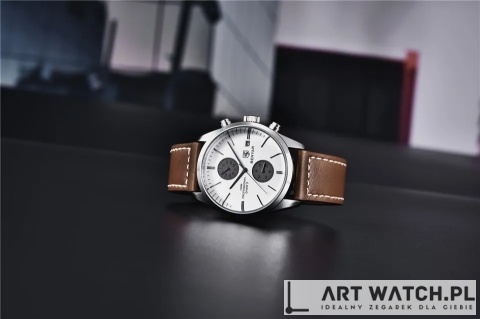 Zegarek kwarcowy Benyar BY-5187 | Bialy 10 Bar