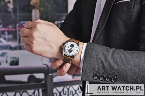 Zegarek kwarcowy Benyar BY-5187 | Bialy 10 Bar