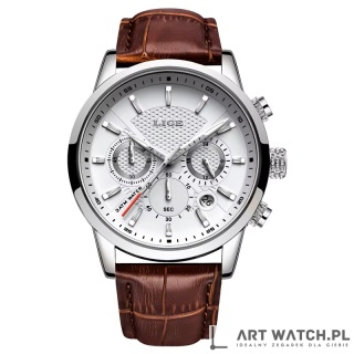 Zegarek kwarcowy Lige 9866 Srebrny | 3 Bar