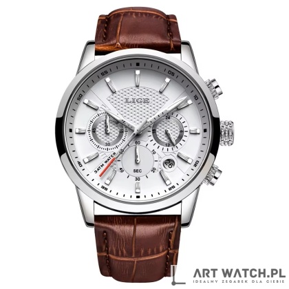 Zegarek kwarcowy Lige 9866 Srebrny | 3 Bar