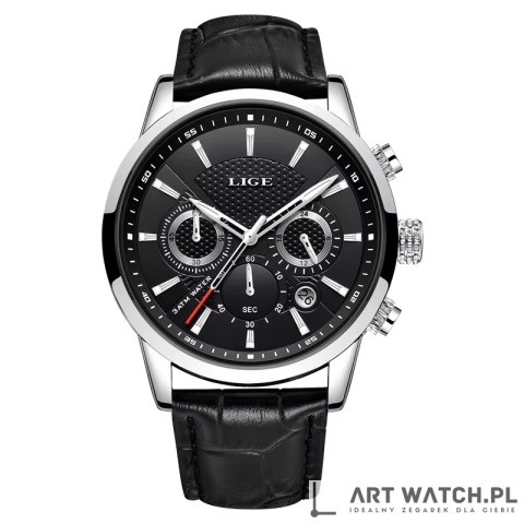 Zegarek kwarcowy Lige 9866 Czarny | 3 Bar