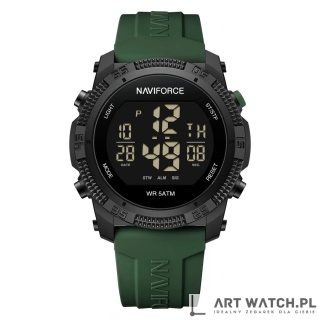 Zegarek kwarcowy Naviforce 7104 | Zielony 5 bar