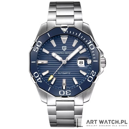 Zegarek kwarcowy Pagani Design 1617 Niebieski 3 Bar