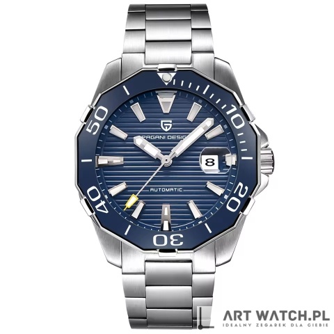 Zegarek kwarcowy Pagani Design 1617 Niebieski 3 Bar