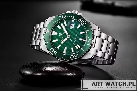 Zegarek kwarcowy Pagani Design 1617 Zielony 3 Bar