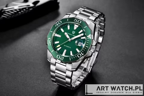 Zegarek kwarcowy Pagani Design 1617 Zielony 3 Bar