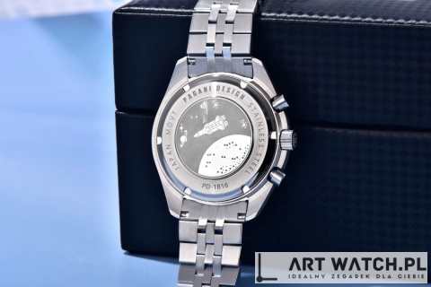 Zegarek kwarcowy Pagani Design 1816 Zielony 10 Bar Szafir