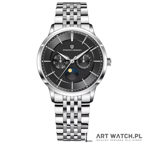 Zegarek kwarcwy Pagani Design 1795 Jubilee | Czarny 10 Bar Szafir