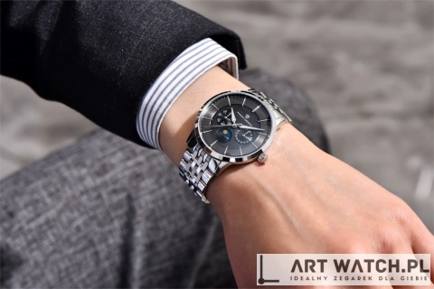 Zegarek kwarcwy Pagani Design 1795 Jubilee | Czarny 10 Bar Szafir