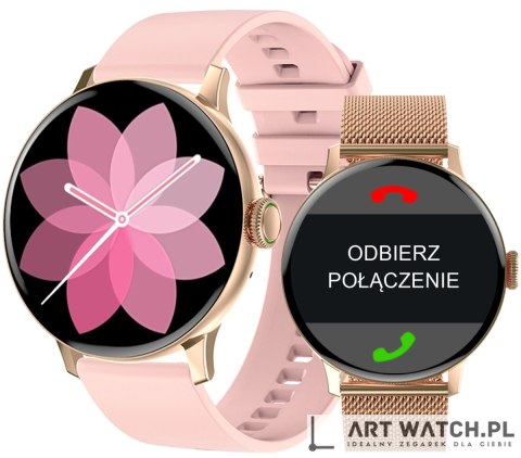 Smartwatch Damski GIEWONT Różowe Złoto GW330-1