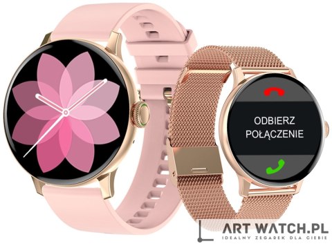 Smartwatch Damski GIEWONT Różowe Złoto GW330-1