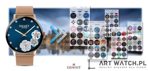 Smartwatch Damski GIEWONT Różowe Złoto GW330-1