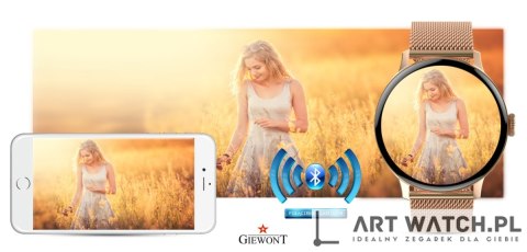 Smartwatch Damski GIEWONT Różowe Złoto GW330-1