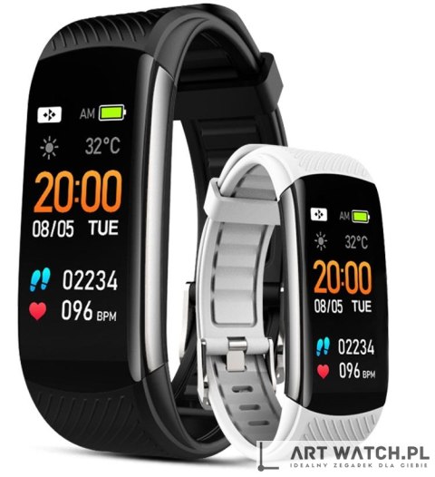 Smartwatch GIEWONT Czarno Biały 2 Paski GW200-2