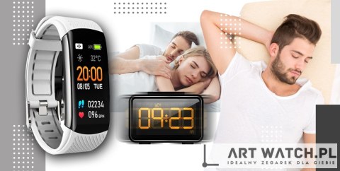 Smartwatch GIEWONT Czarno Biały 2 Paski GW200-2