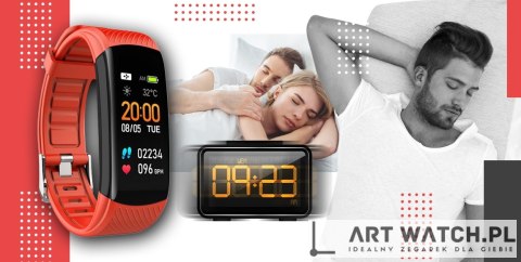 Smartwatch GIEWONT Czarno Czerwony 2 Paski GW200-1