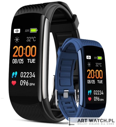 Smartwatch GIEWONT Czarno Granatowy 2 Paski GW200-6