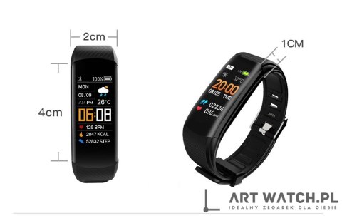 Smartwatch GIEWONT Czarno Granatowy 2 Paski GW200-6