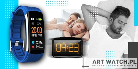 Smartwatch GIEWONT Czarno Niebieski 2 Paski GW200-7