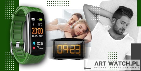 Smartwatch GIEWONT Czarno Zielony 2 Paski GW200-5
