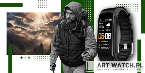 Smartwatch GIEWONT Czarno Zielony 2 Paski GW200-5