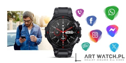 Smartwatch GIEWONT Czarny GW430-1