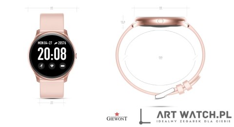Smartwatch GIEWONT GW100-5 Różowy