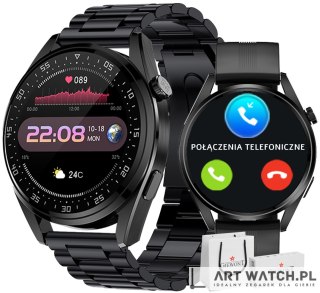 Smartwatch GIEWONT Vertex SmartCall GW450-1 Carbon/Carbon Silikon