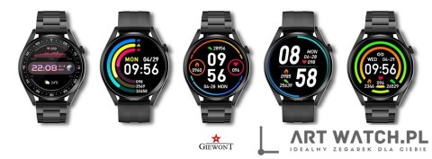 Smartwatch GIEWONT Vertex SmartCall GW450-1 Carbon/Carbon Silikon