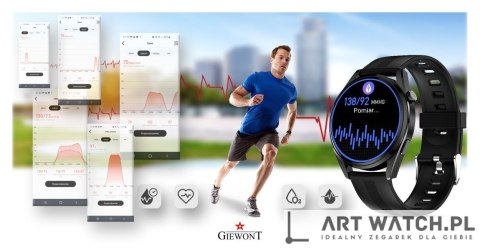 Smartwatch GIEWONT Vertex SmartCall GW450-1 Carbon/Carbon Silikon