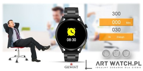 Smartwatch GIEWONT Vertex SmartCall GW450-1 Carbon/Carbon Silikon