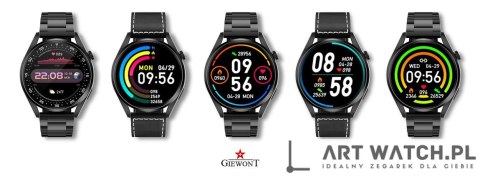 Smartwatch GIEWONT Vertex SmartCall GW450-2 Carbon/Carbon Leather