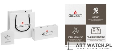 Smartwatch GIEWONT Vertex SmartCall GW450-4 Silver/Carbon Silikon