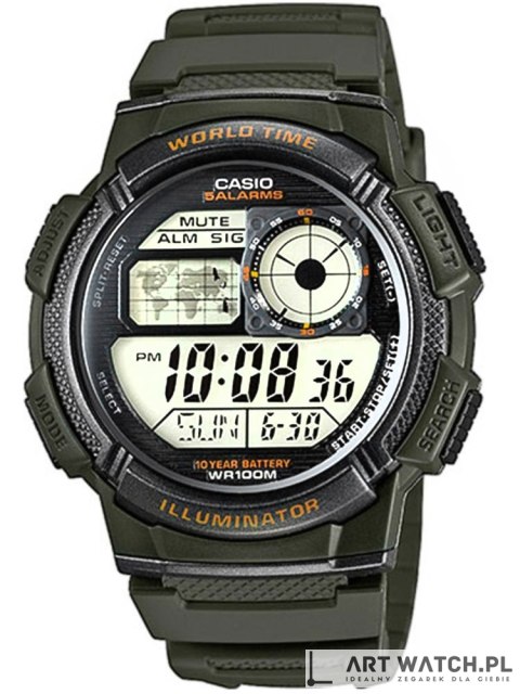 Zegarek Męski CASIO AE-1000W-3AVDF + BOX