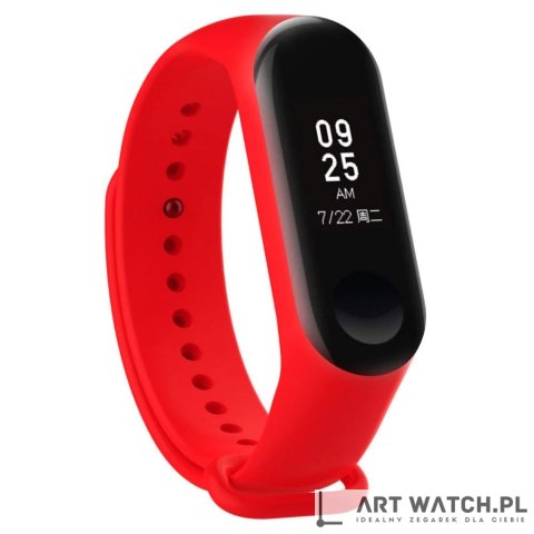 Pasek silikonowy do Xiaomi 5/6 - czerwony